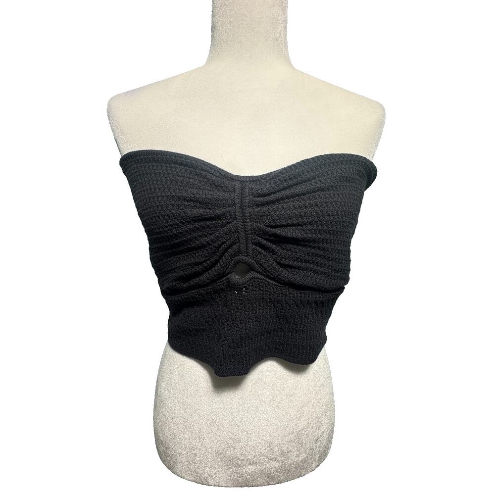 American Eagle Womens XL Tube Top Cropped Crochet Vacation Festival Feminine